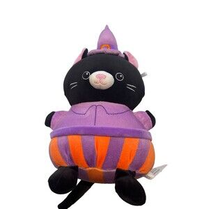 Animal Adventure 12” Black Cat In Witch Costume Plush Squishy Stuffed Animal